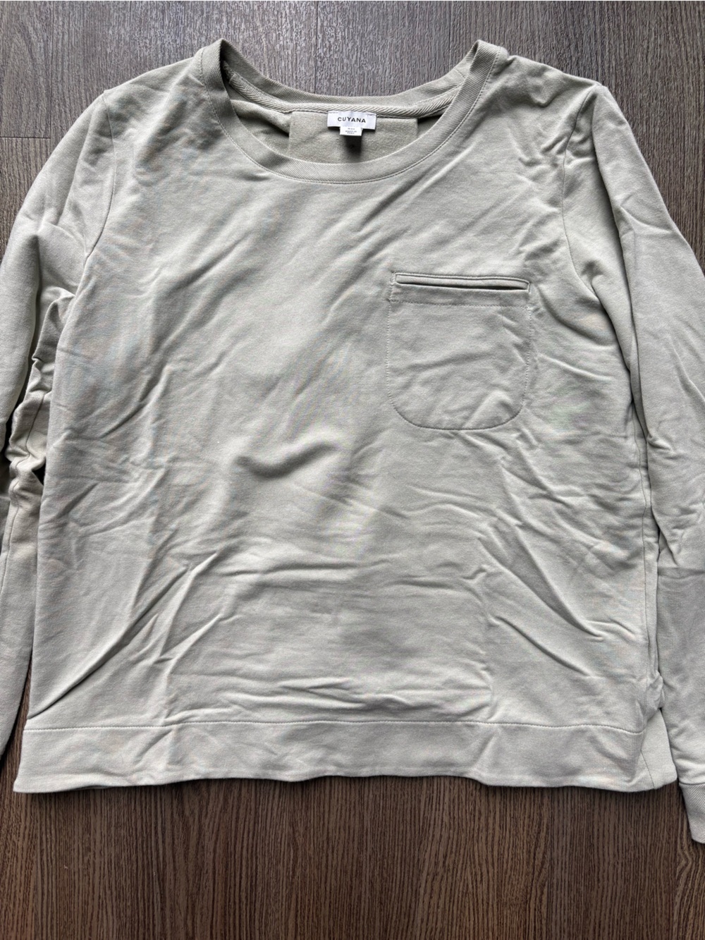 Cuyana Sage Crew Sweatshirt
